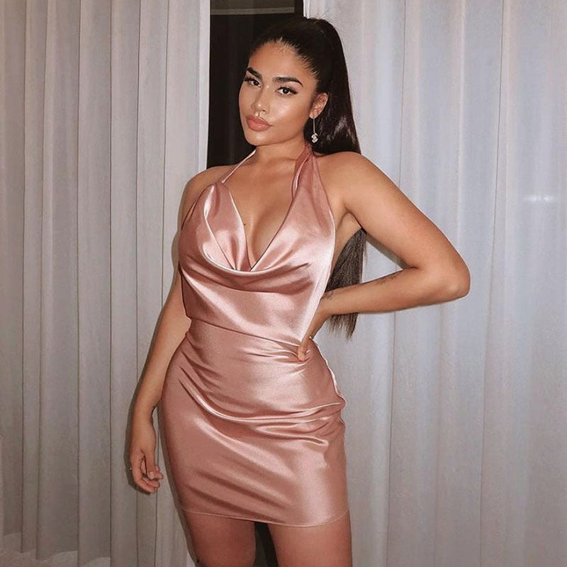 V-Shaped Party Dress
