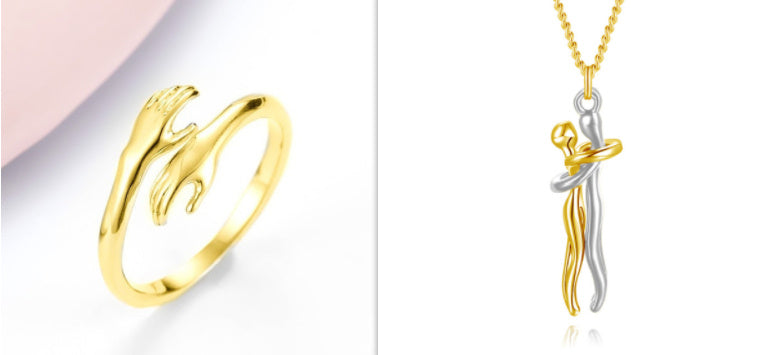 Simple Hands Hug Ring