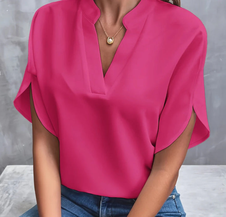 V-Neck Short Sleeved Shirt