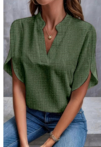 V-Neck Short Sleeved Shirt