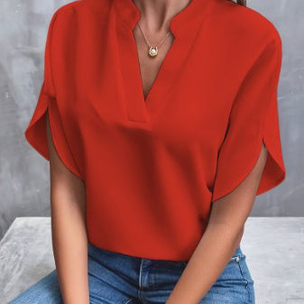 V-Neck Short Sleeved Shirt