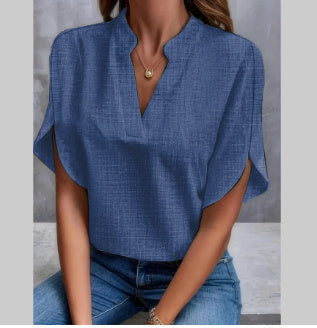 V-Neck Short Sleeved Shirt