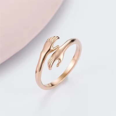 Simple Hands Hug Ring