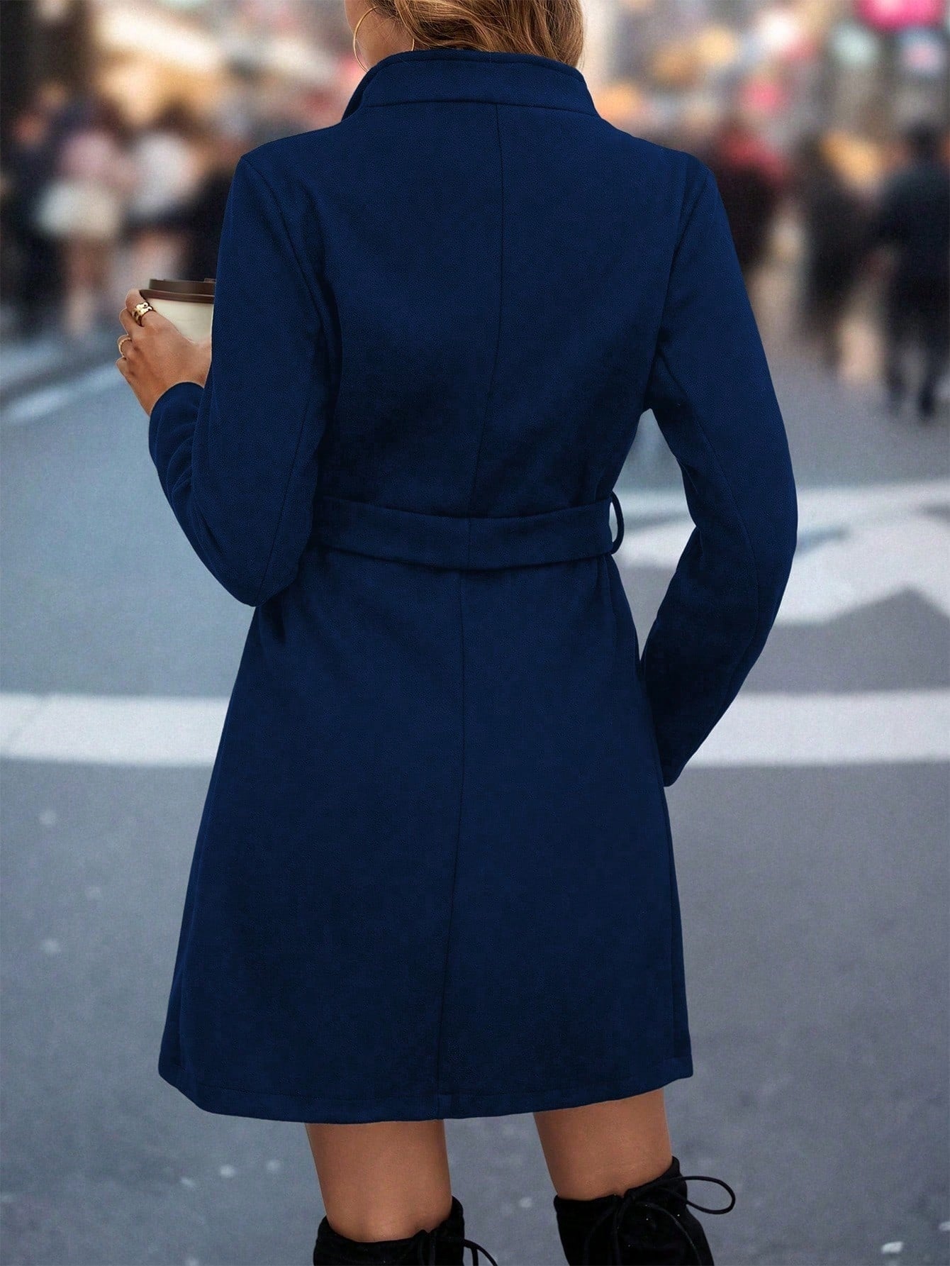Mid-Length Belt Coat